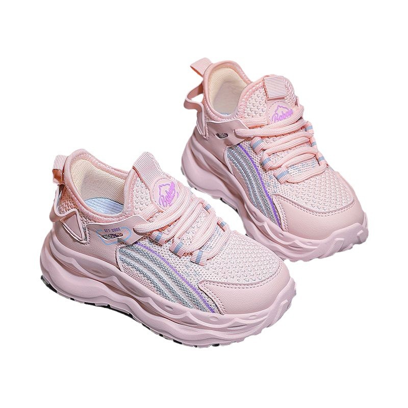 BABAYA Boys Breathable Knit Slip-On Running Shoes for Spring and Autumn
