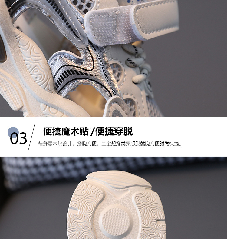 Kids Breathable Mesh Sneakers, Summer Hollow Athletic Shoes for Toddlers and Boys Girls