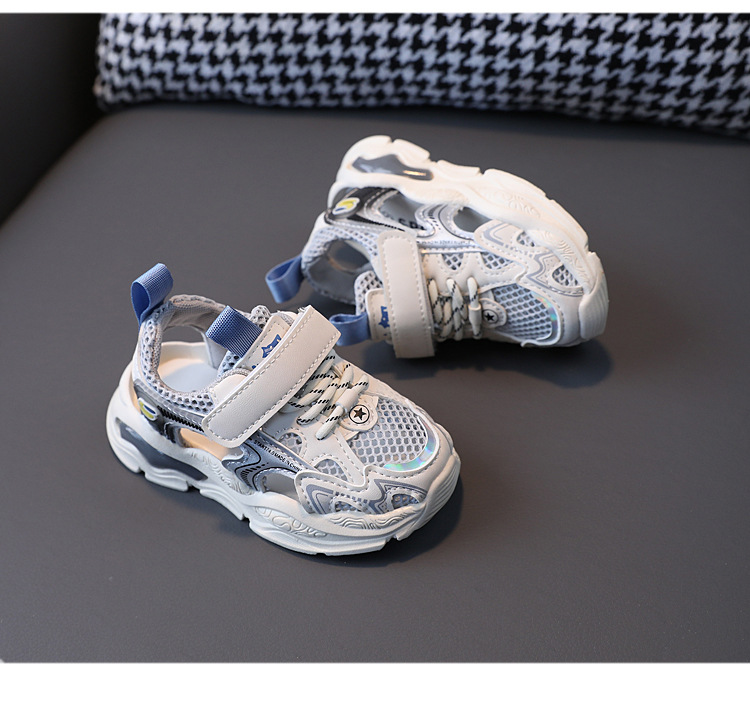 Kids Breathable Mesh Sneakers, Summer Hollow Athletic Shoes for Toddlers and Boys Girls