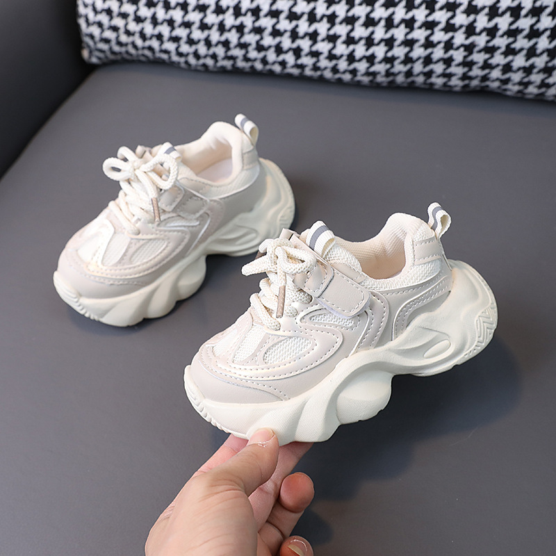 Kids Breathable Mesh Sneakers Lightweight Non-Slip Running Shoes for Toddlers and Little Boys Girls