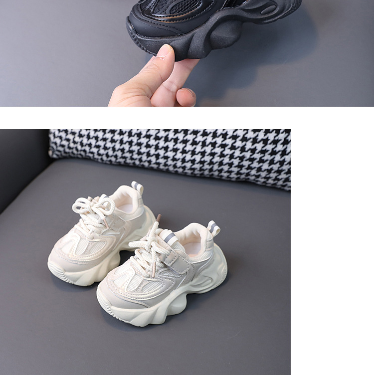 Kids Breathable Mesh Sneakers Lightweight Non-Slip Running Shoes for Toddlers and Little Boys Girls