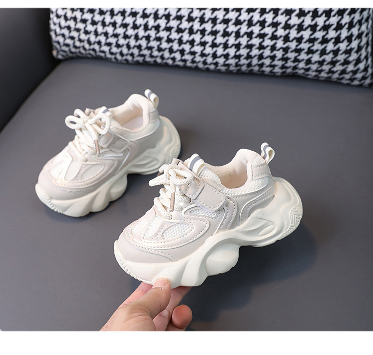 Kids Breathable Mesh Sneakers Lightweight Non-Slip Running Shoes for Toddlers and Little Boys Girls