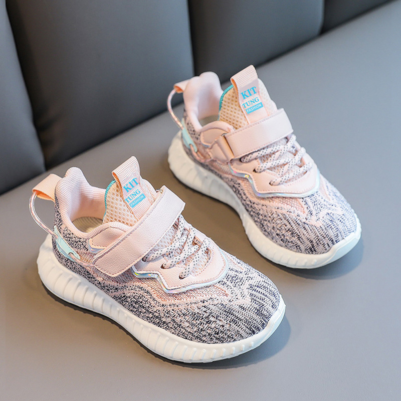 Kids Breathable Mesh Running Shoes for Boys and Girls, Lightweight Non-Slip Sneakers