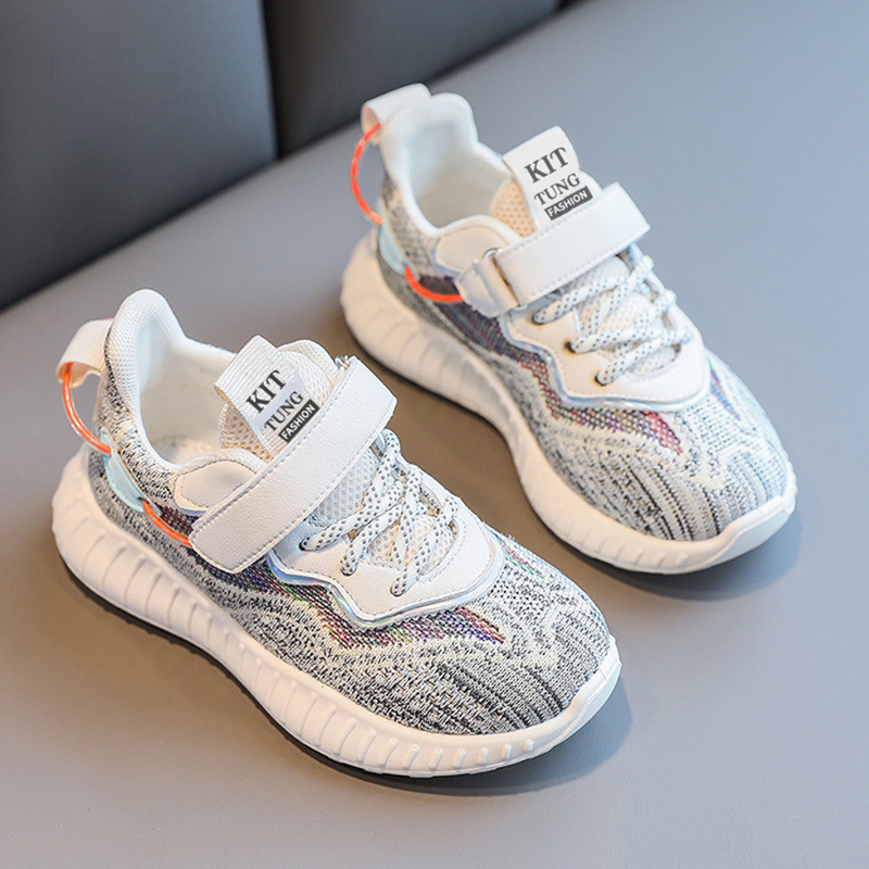 Kids Breathable Mesh Running Shoes for Boys and Girls, Lightweight Non-Slip Sneakers