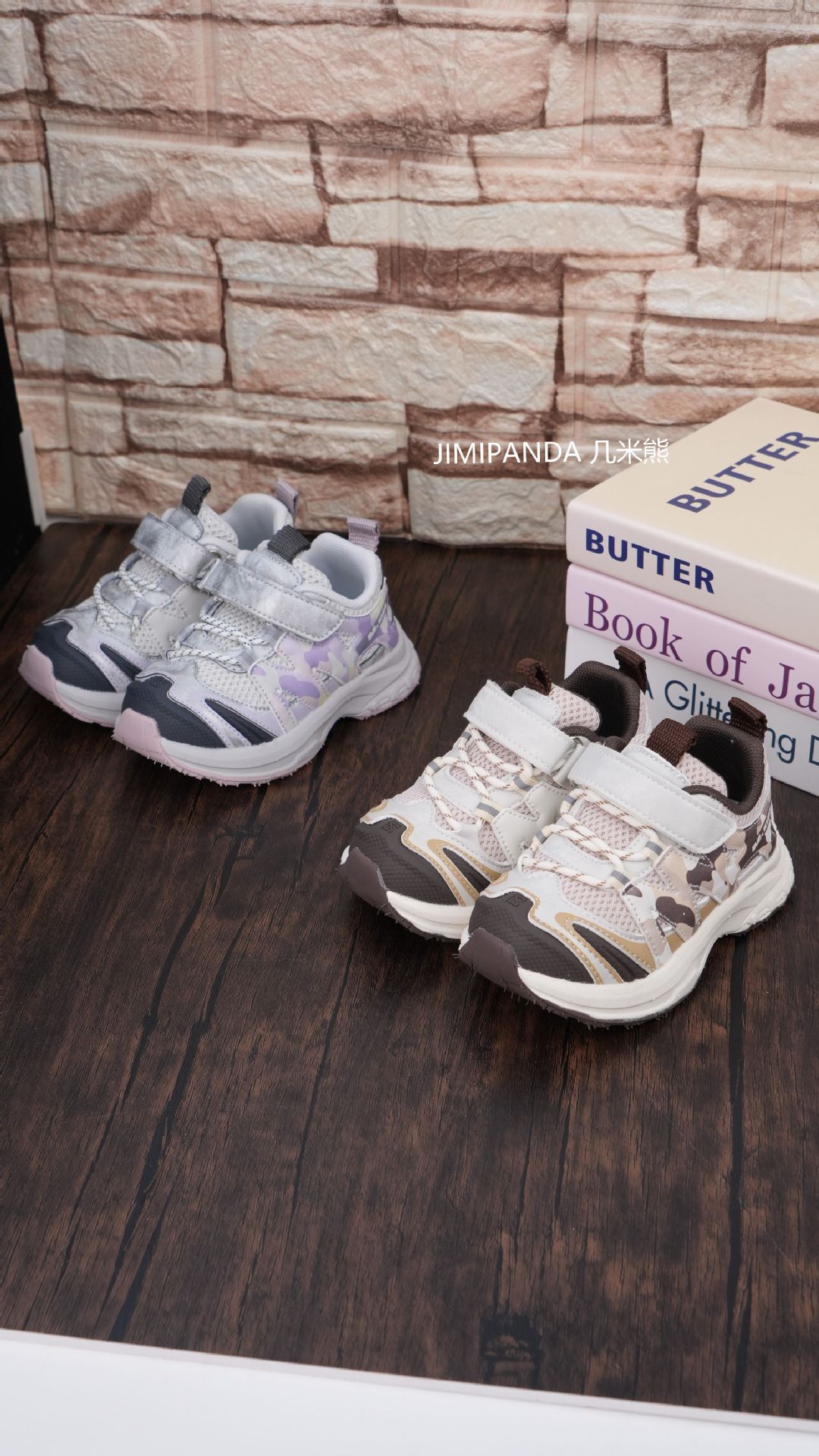 Jimixiong Kids Sneakers for Boys and Girls, Faux Leather Non-Slip Athletic Shoes with Hook-and-Loop, Spring Autumn