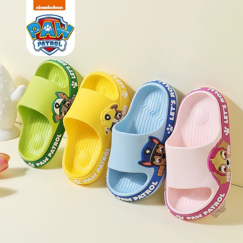 PAW Patrol Kids Summer Slippers for Boys and Girls, EVA Non-Slip Indoor Bathroom Slides