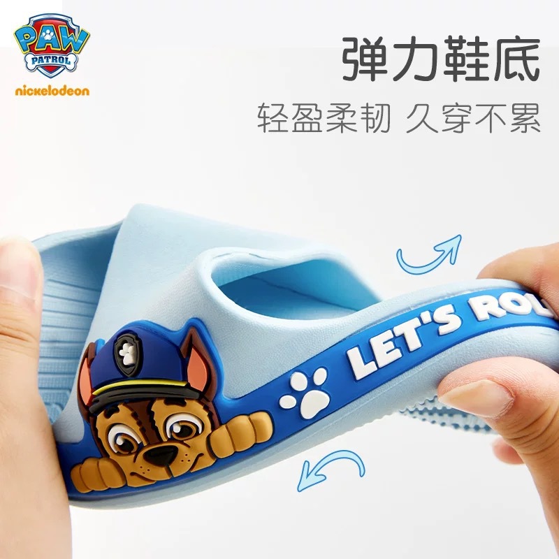 PAW Patrol Kids Summer Slippers for Boys and Girls, EVA Non-Slip Indoor Bathroom Slides