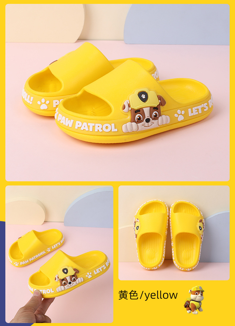 PAW Patrol Kids Summer Slippers for Boys and Girls, EVA Non-Slip Indoor Bathroom Slides