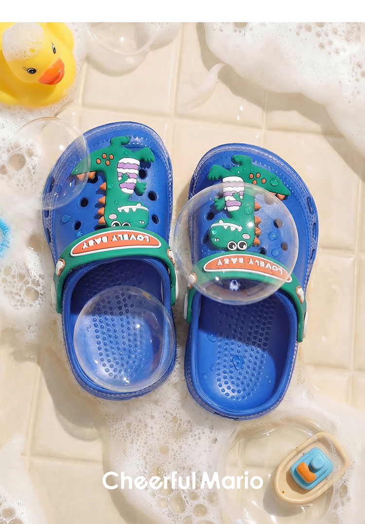 Cheerful Mario Kids EVA Clog Sandals Summer Slip-On Beach Shoes for Toddlers and Little Boys and Girls