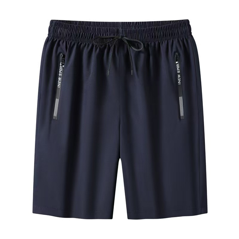 Men's Summer Ice Silk Shorts, Quick-Dry Stretch Five-Inch Casual Sports Shorts