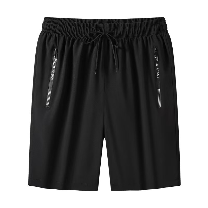 Men's Summer Ice Silk Shorts, Quick-Dry Stretch Five-Inch Casual Sports Shorts