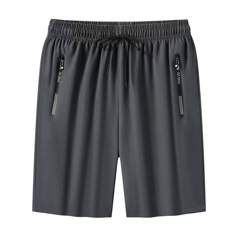 Men's Summer Ice Silk Shorts, Quick-Dry Stretch Five-Inch Casual Sports Shorts