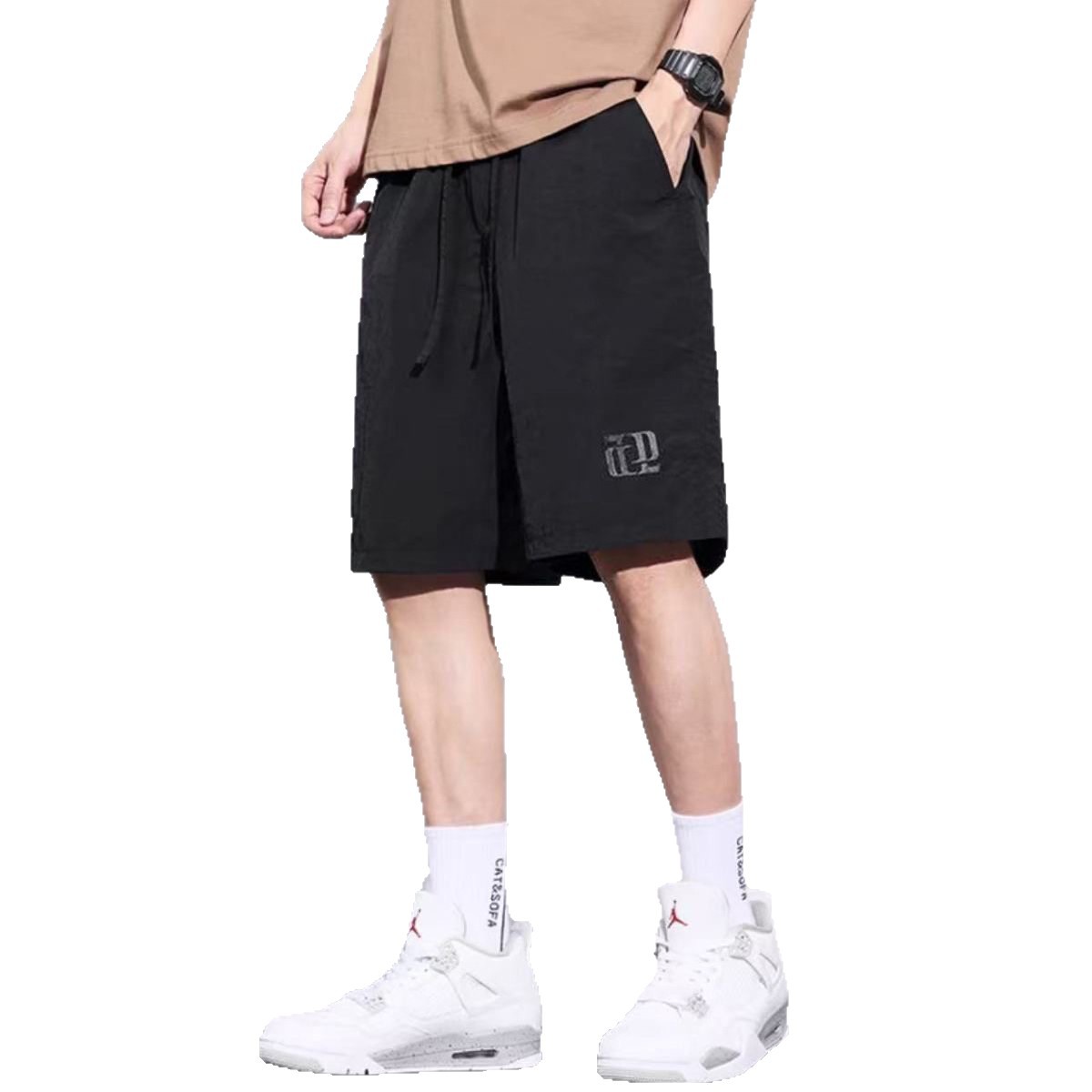Men's Summer Five-Inch Shorts, Breathable High Stretch Polyester Casual Beach Shorts
