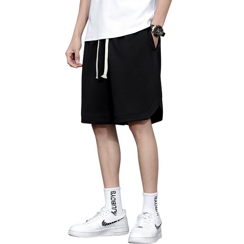 Men's Straight Leg Casual Shorts, Loose Fit Cotton Blend Summer Shorts for Urban Casual Wear