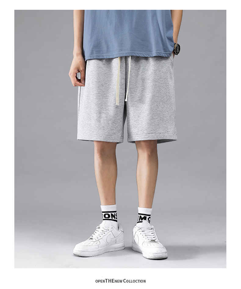 Men's Straight Leg Casual Shorts, Loose Fit Cotton Blend Summer Shorts for Urban Casual Wear