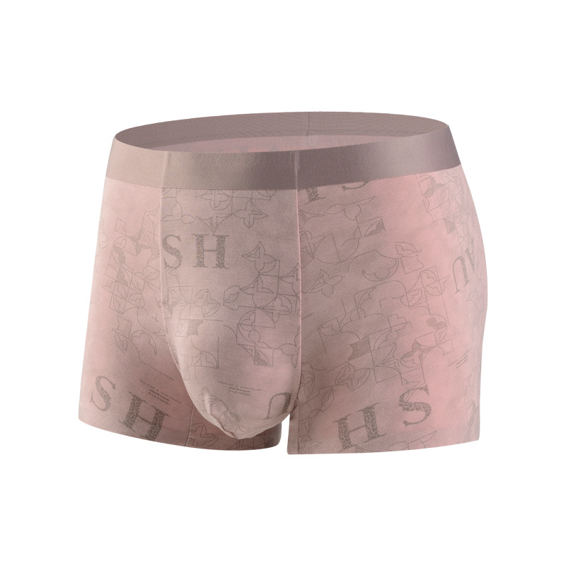 Men's Modal Boxer Briefs with Antibacterial Crotch, Breathable Mid-Rise Underwear for All Seasons