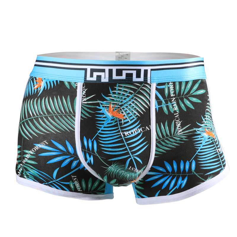 Men's Cotton Boxer Briefs, Breathable Mid-Rise Underwear for Daily Wear, 4 Sizes