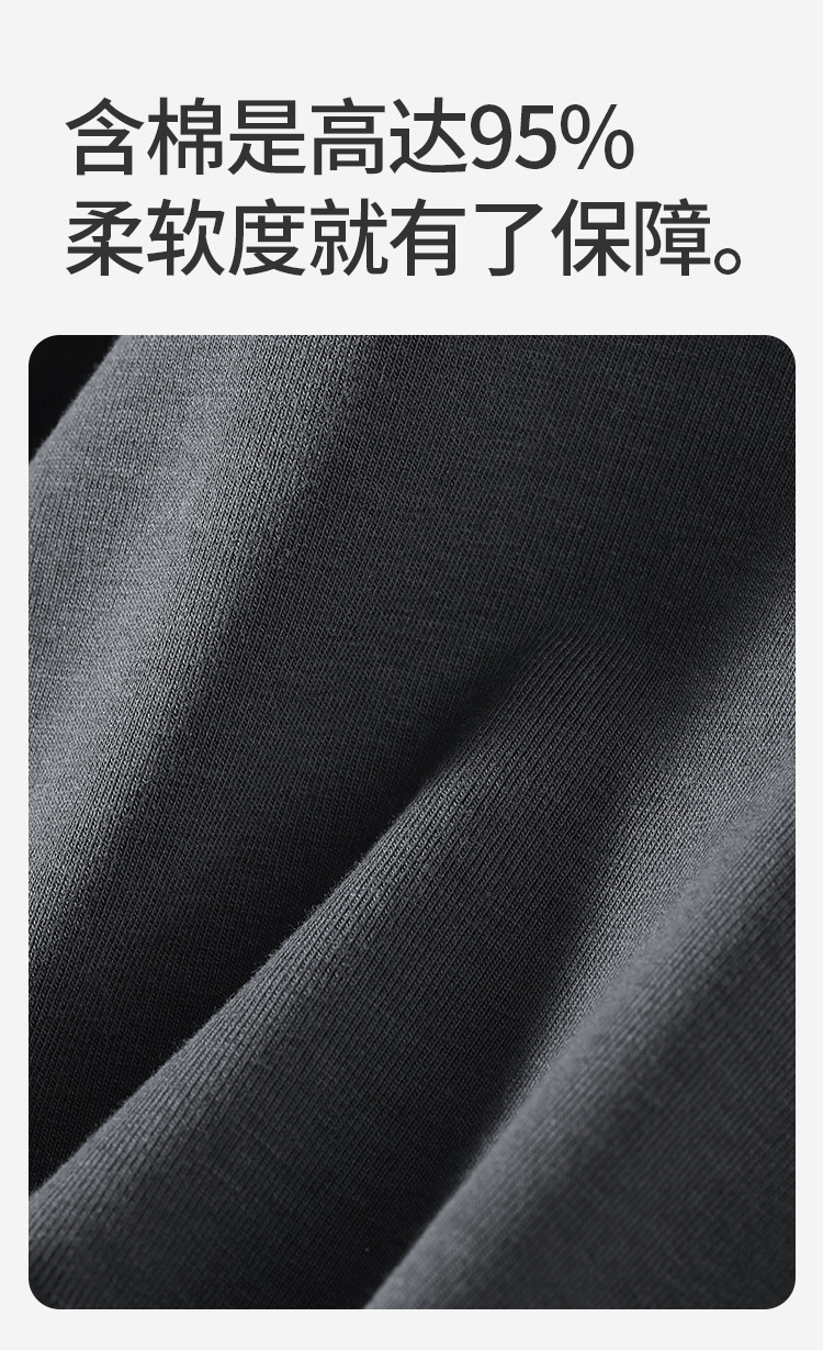 Hengyuanxiang Men's Cotton Boxer Briefs, Breathable Seamless Mid-Rise Underwear, 4-Pack