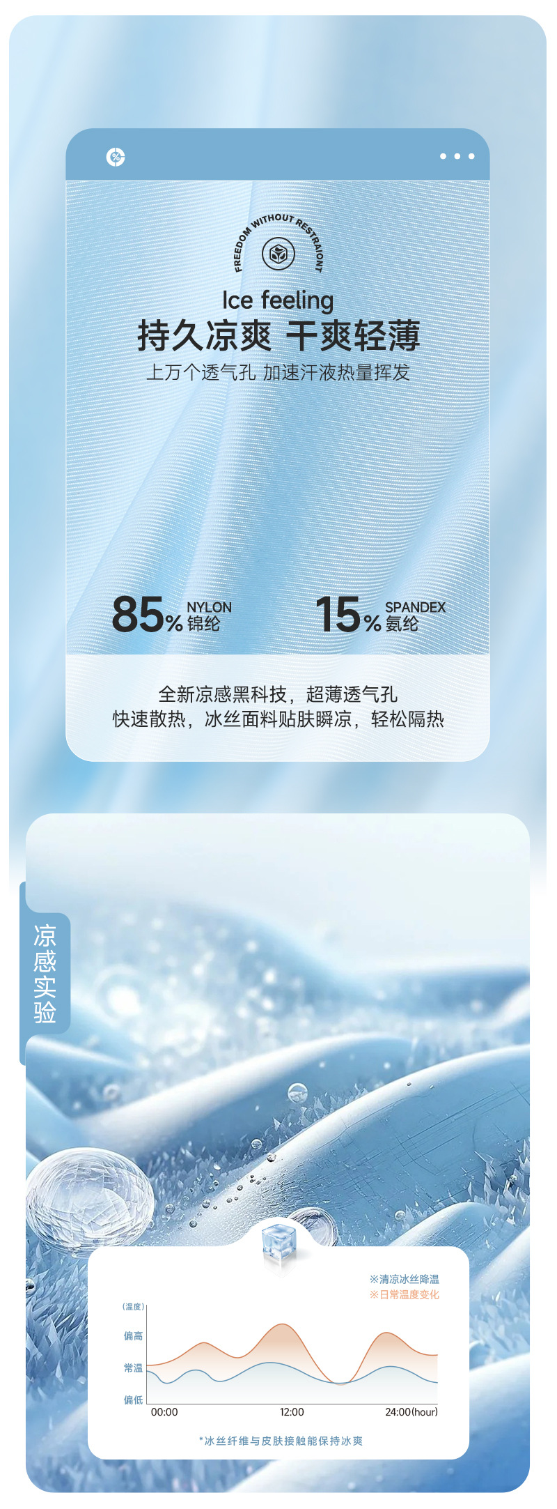 Men's Ice Silk Boxer Briefs, Breathable Mid-Rise Underwear with Cotton Crotch, Yiwu China
