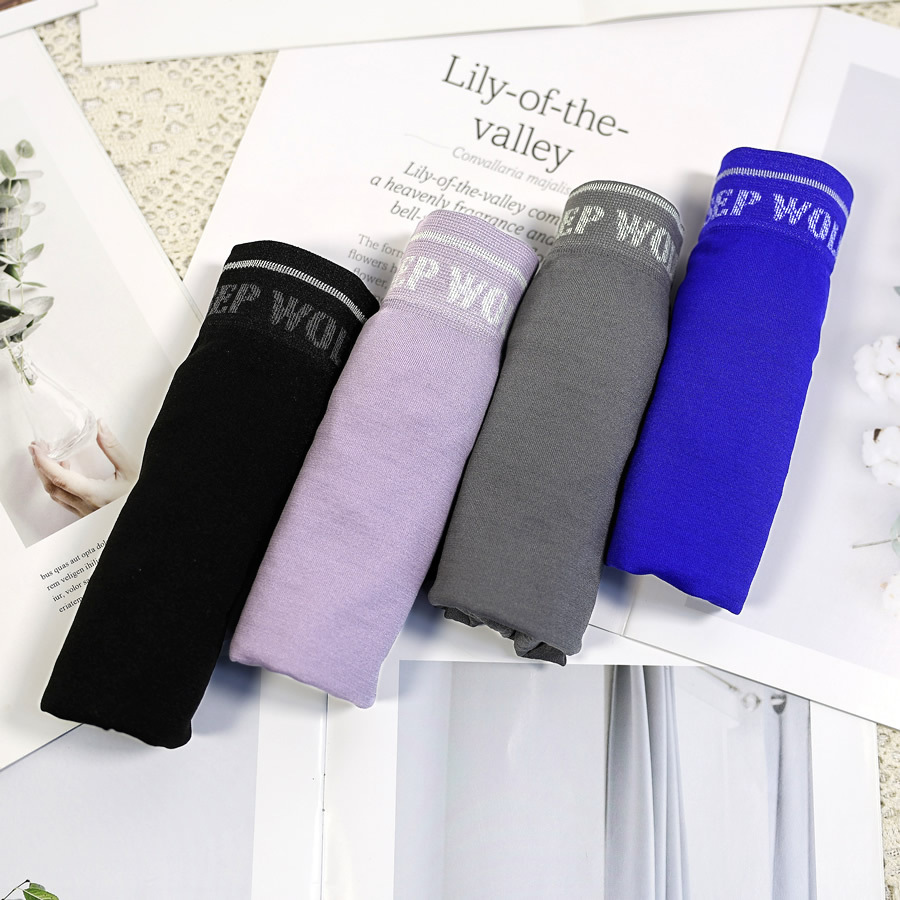 Men's Seamless Boxer Briefs, High Elastic Mid Rise Breathable Sports Underwear, 4 Pack Boxed