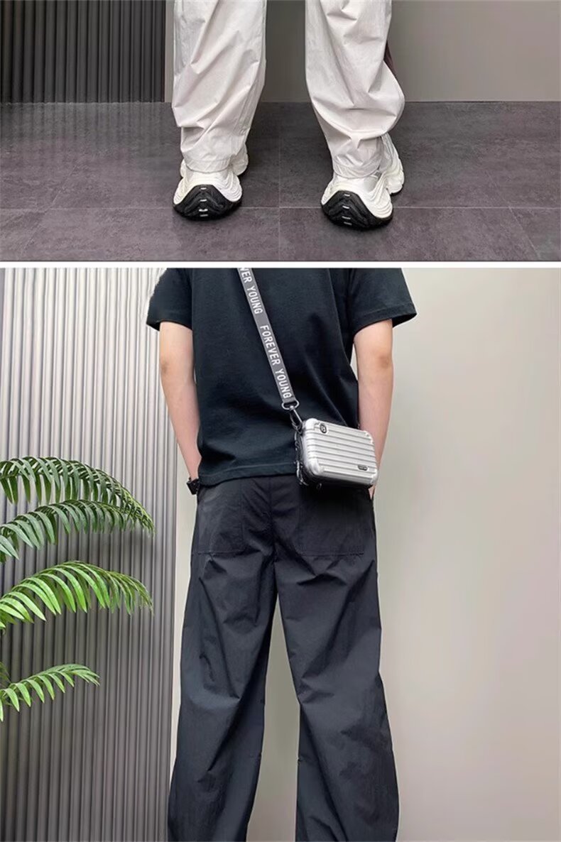 Men's Lightweight Quick-Dry Cargo Pants Summer Outdoor Loose Straight Polyester Casual Trousers