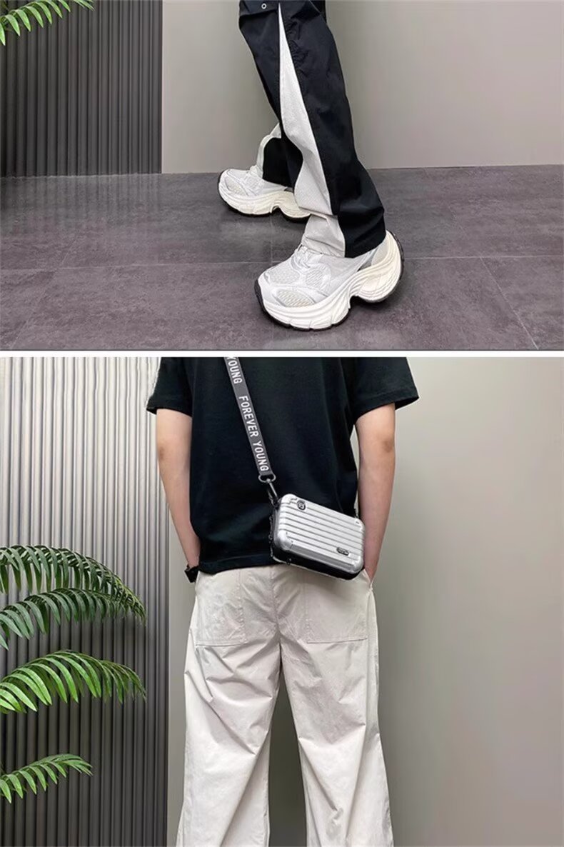 Men's Lightweight Quick-Dry Cargo Pants Summer Outdoor Loose Straight Polyester Casual Trousers