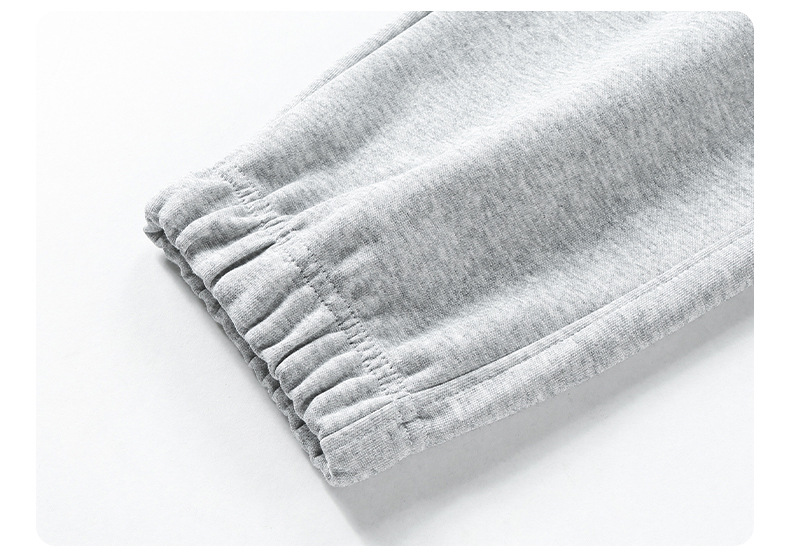 Men's Cotton Sweatpants Loose Fit Jogger Pants with Cuffed Ankle, Casual Spring Trousers
