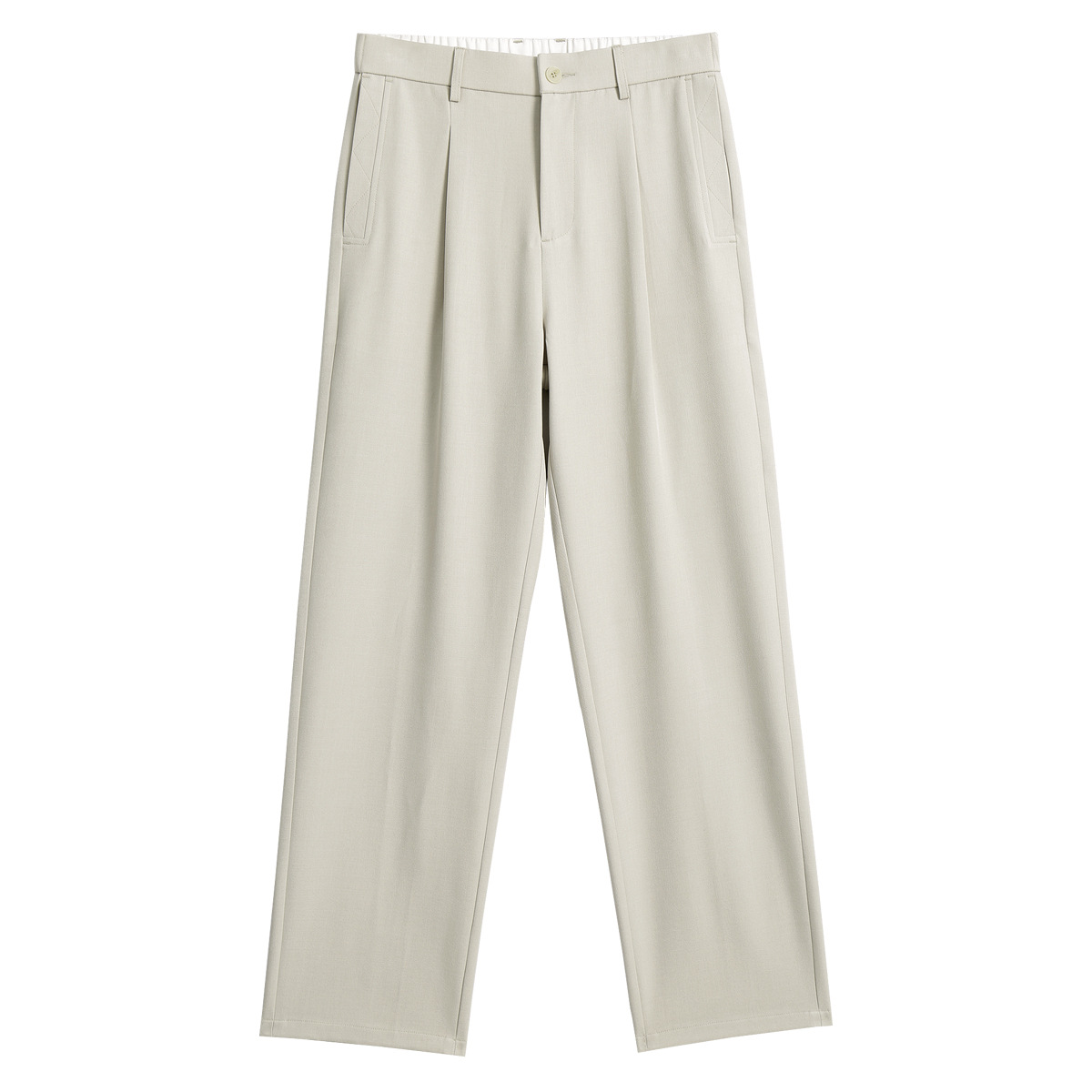 APOCRITA'S Men's Wrinkle-Resistant Straight Leg Casual Trousers, Solid Color Summer Pants