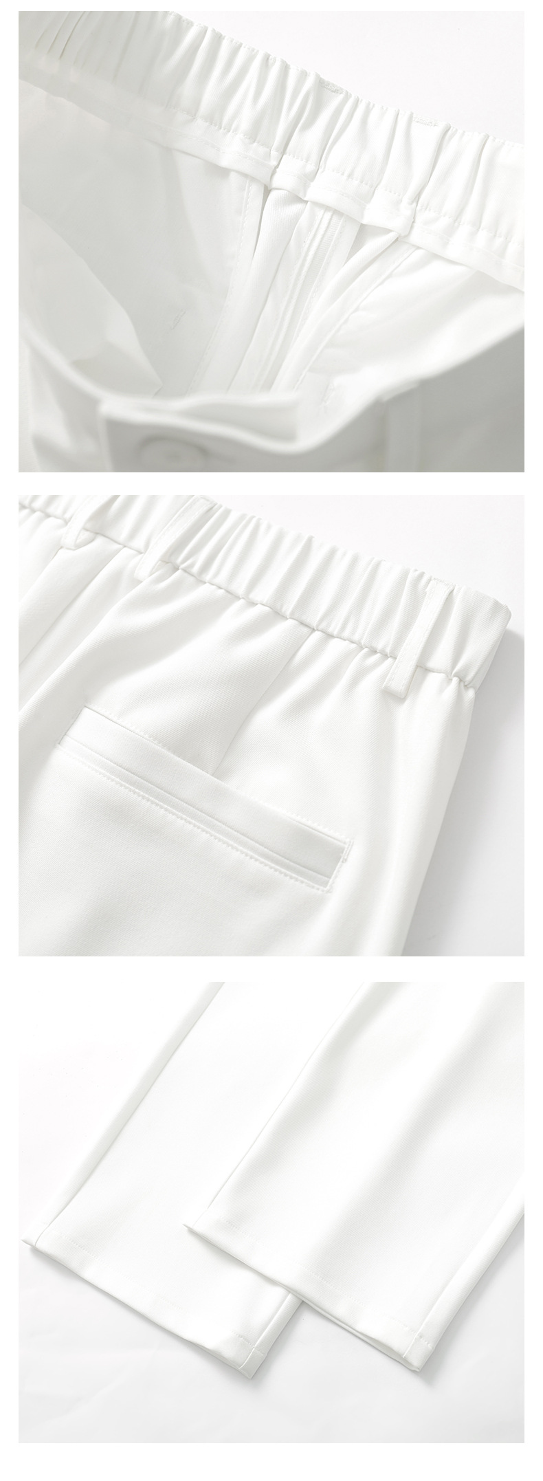 APOCRITA'S Men's Wrinkle-Resistant Straight Leg Casual Trousers, Solid Color Summer Pants