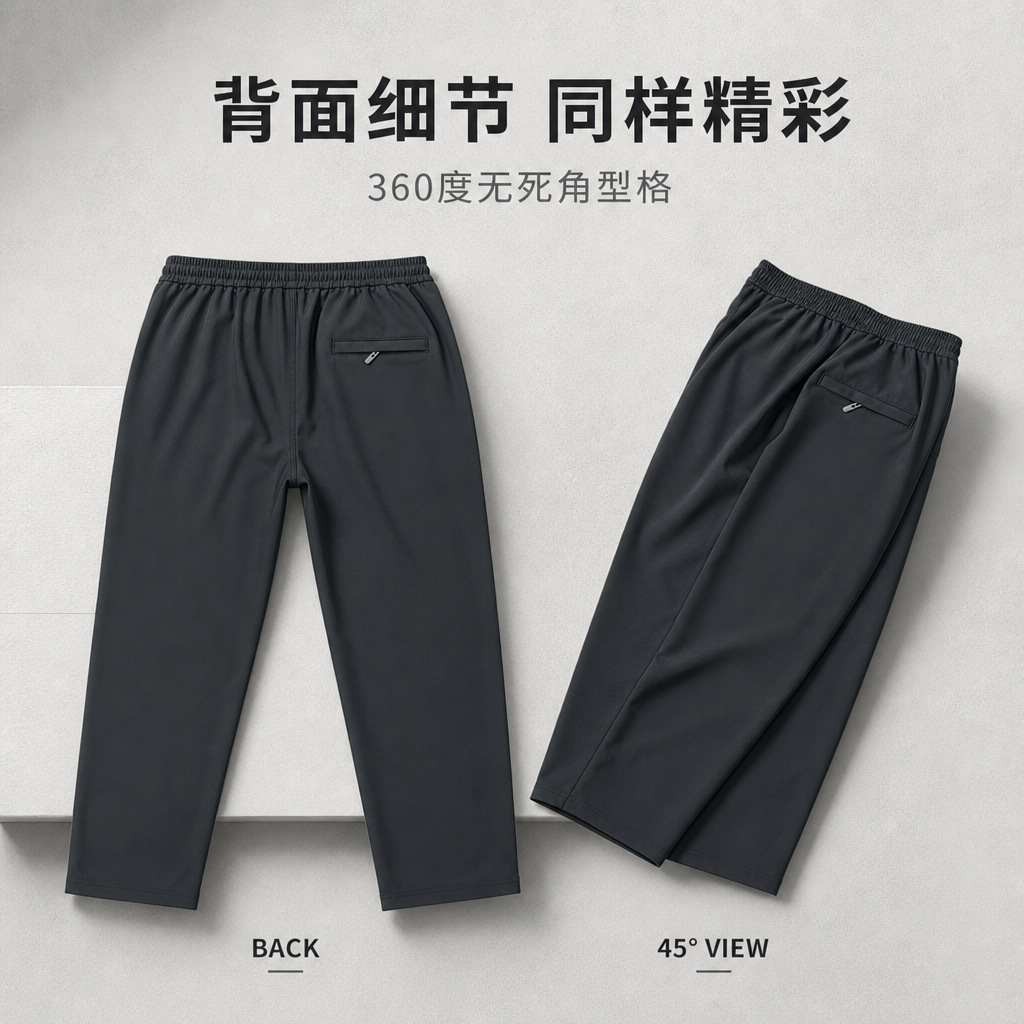 Men's Fleece Lined Straight Leg Sweatpants, High Waist Plus Size Quick Dry Joggers for Fall Casual Wear