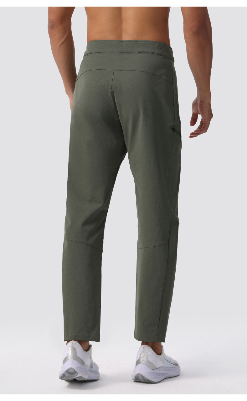 Men's Lightweight Nylon Hiking Pants Quick Dry Straight Leg Outdoor Trekking Trousers