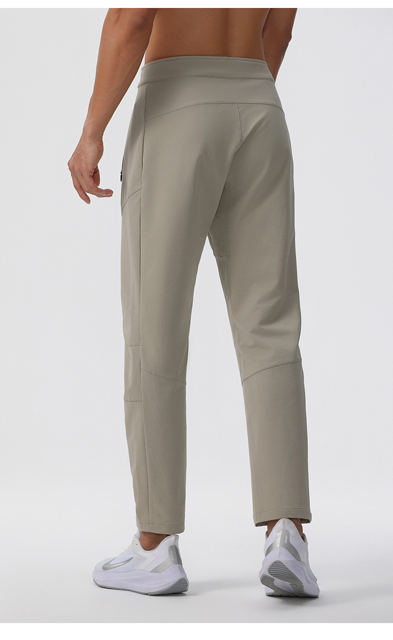 Men's Lightweight Nylon Hiking Pants Quick Dry Straight Leg Outdoor Trekking Trousers