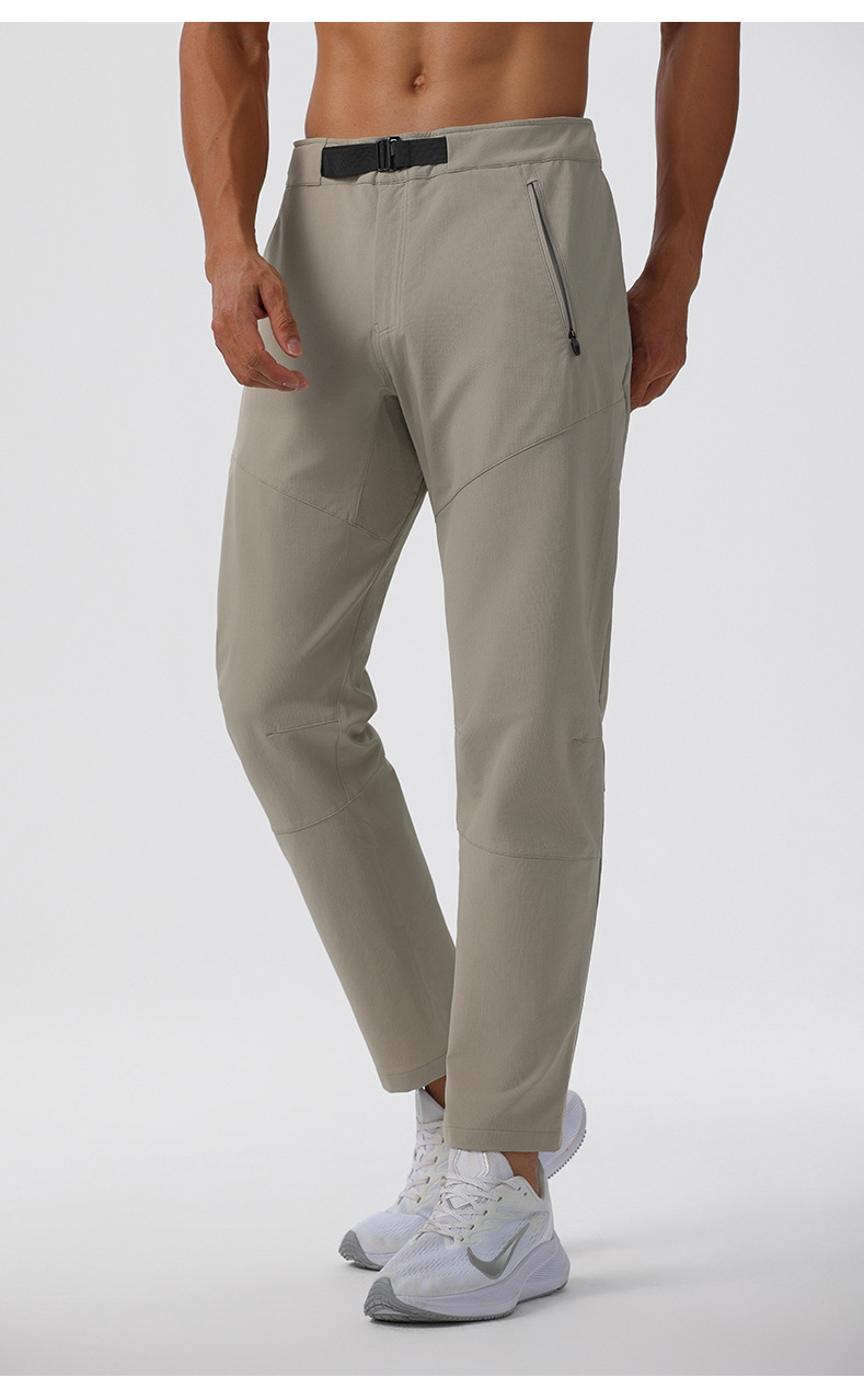 Men's Lightweight Nylon Hiking Pants Quick Dry Straight Leg Outdoor Trekking Trousers