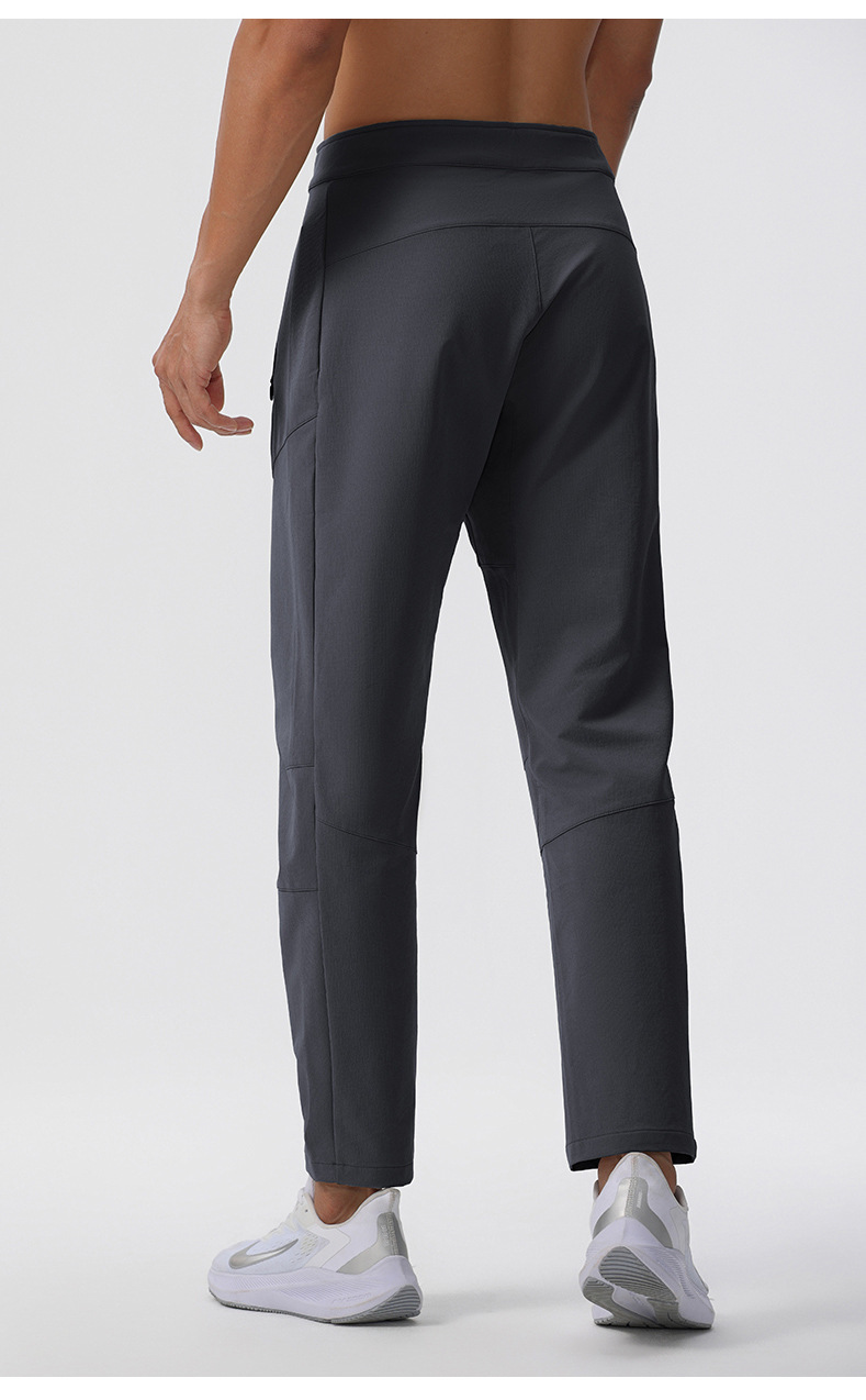 Men's Lightweight Nylon Hiking Pants Quick Dry Straight Leg Outdoor Trekking Trousers