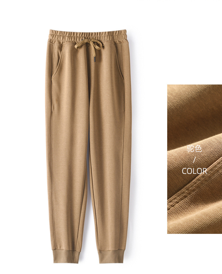 Men's Tapered Jogger Pants Cotton Blend Drawstring Casual Sweatpants for Running and Basketball