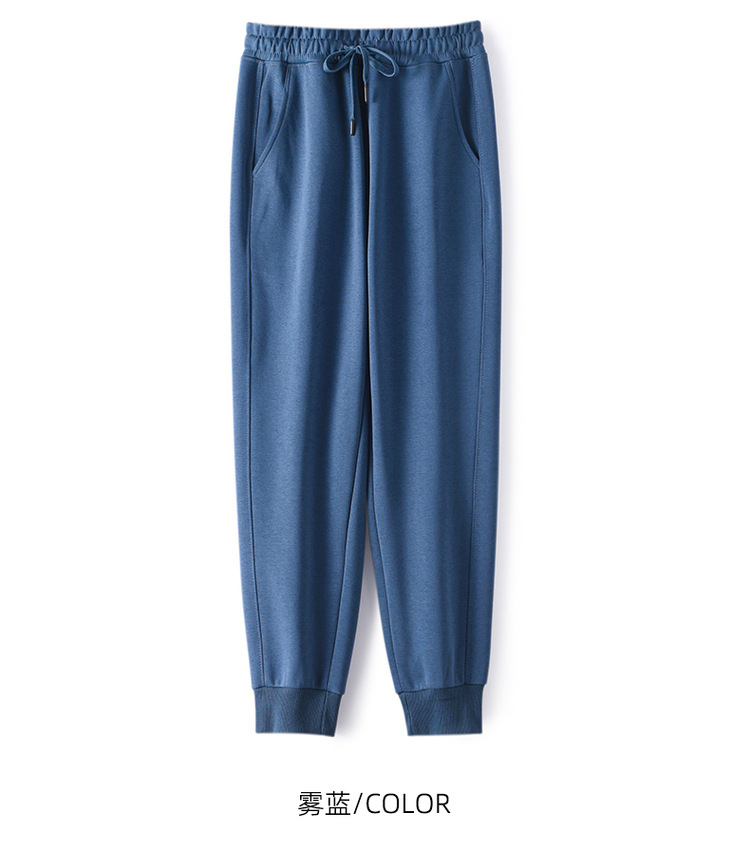 Men's Tapered Jogger Pants Cotton Blend Drawstring Casual Sweatpants for Running and Basketball