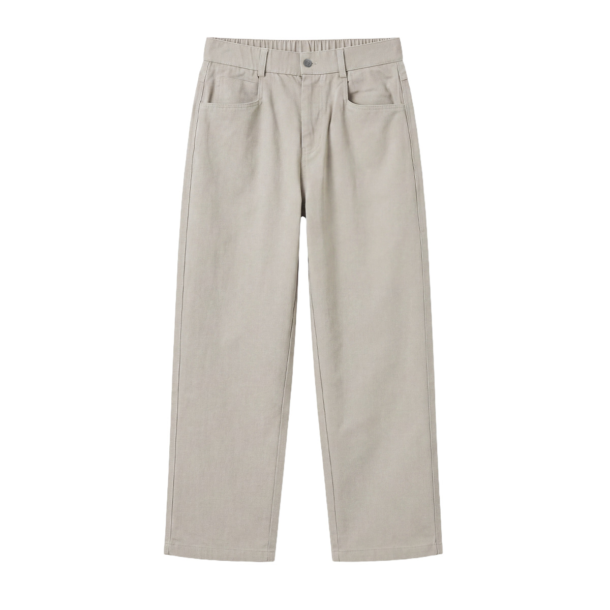 APOCRITA'S Men's Lyocell Cotton Straight Leg Pants, Loose Fit Casual Trousers for Daily Wear