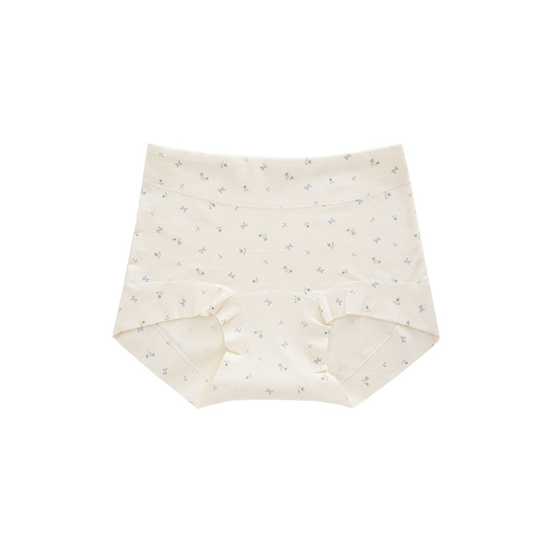 Women's Cotton Boxer Briefs, Breathable Antibacterial Summer Underwear, Mid-Rise Solid Print