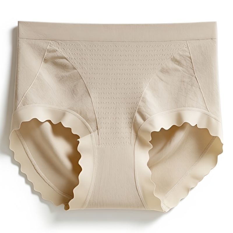 Women's High Waist Seamless Cotton Briefs for Tummy Control and Butt Lift – Breathable Underwear