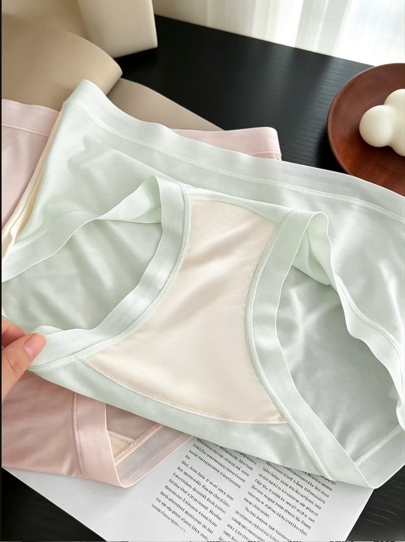 Women's Modal Underwear with 100% Silk Crotch, Breathable Antibacterial Seamless Briefs