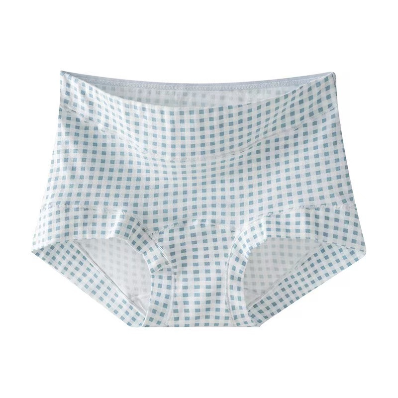 Women's Cotton Printed Boyshort Panties, Breathable Antibacterial Mid-Rise Underwear, Plus Size