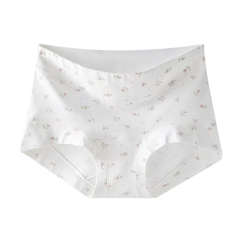 Women's Cotton Printed Boyshort Panties, Breathable Antibacterial Mid-Rise Underwear, Plus Size
