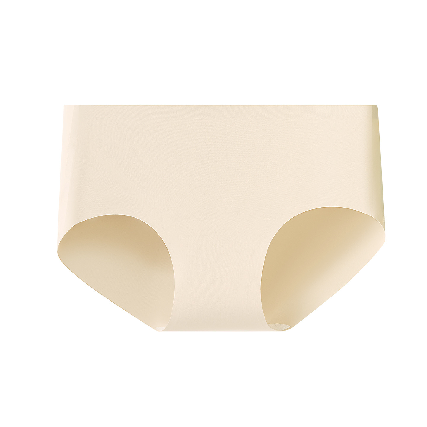 BONAS Seamless Women's Briefs with Silk Crotch, Breathable Antibacterial Mid-Rise Panties for Summer