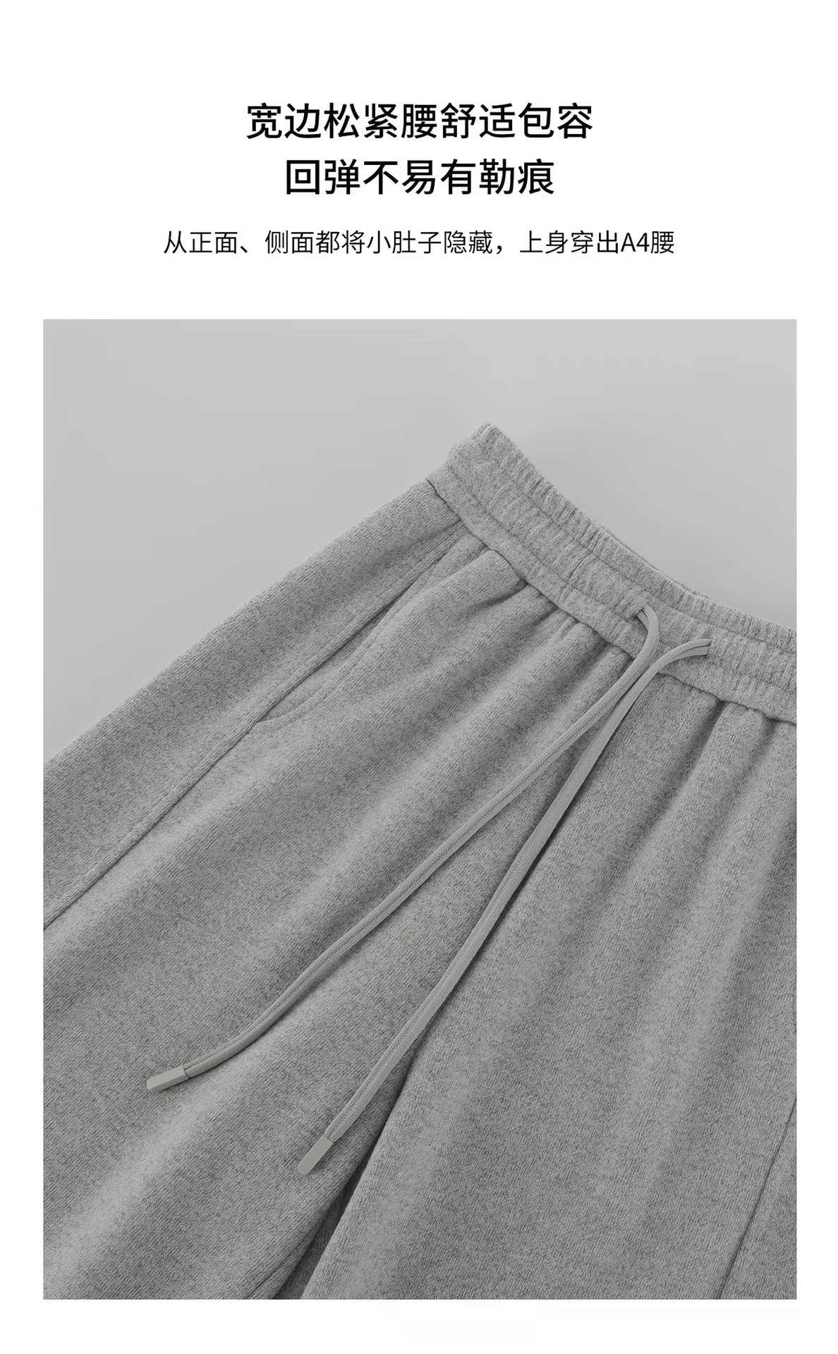 Women Fleece Lined Wide Leg Pants High Waist Loose Knit Sweatpants for Fall Winter