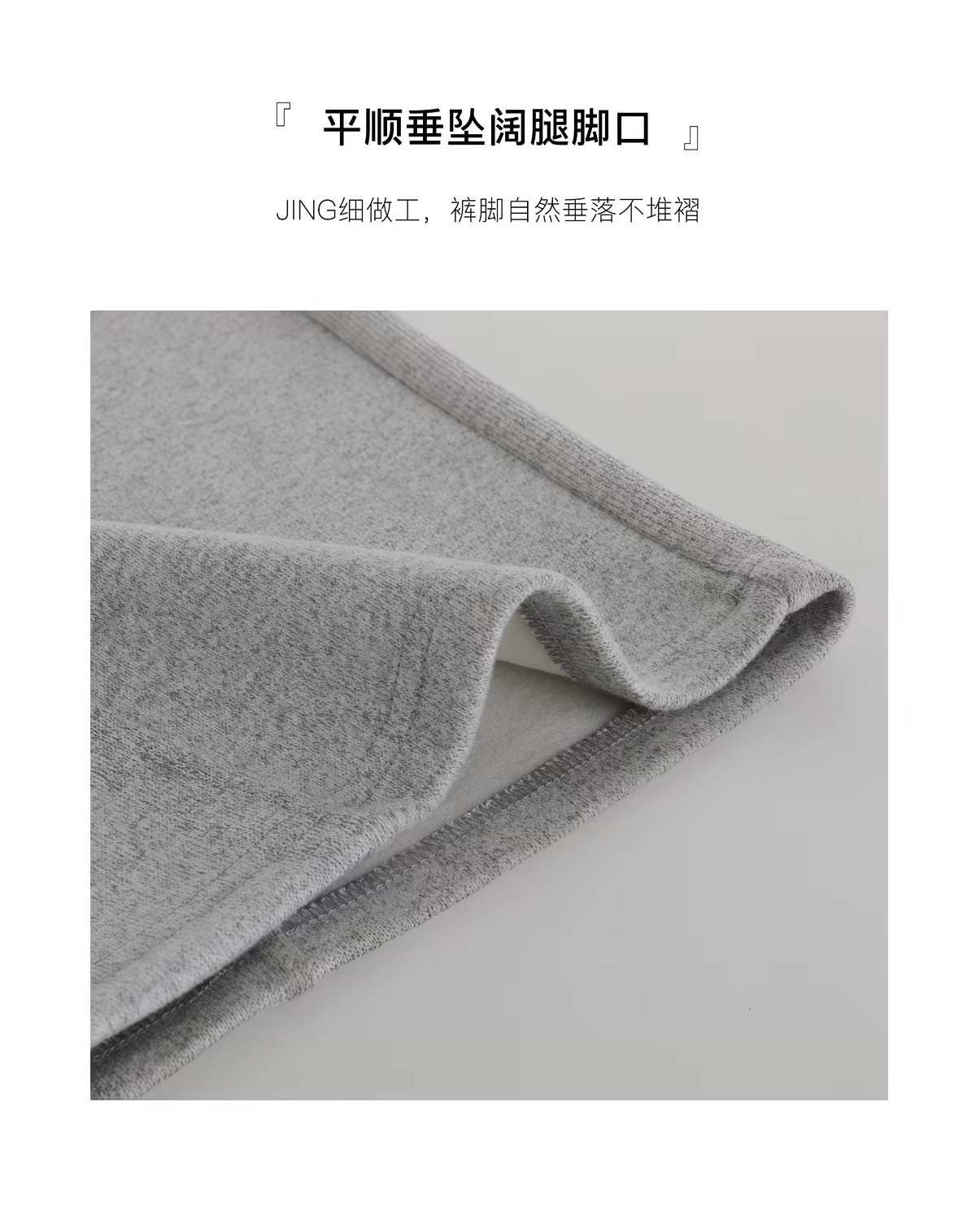 Women Fleece Lined Wide Leg Pants High Waist Loose Knit Sweatpants for Fall Winter