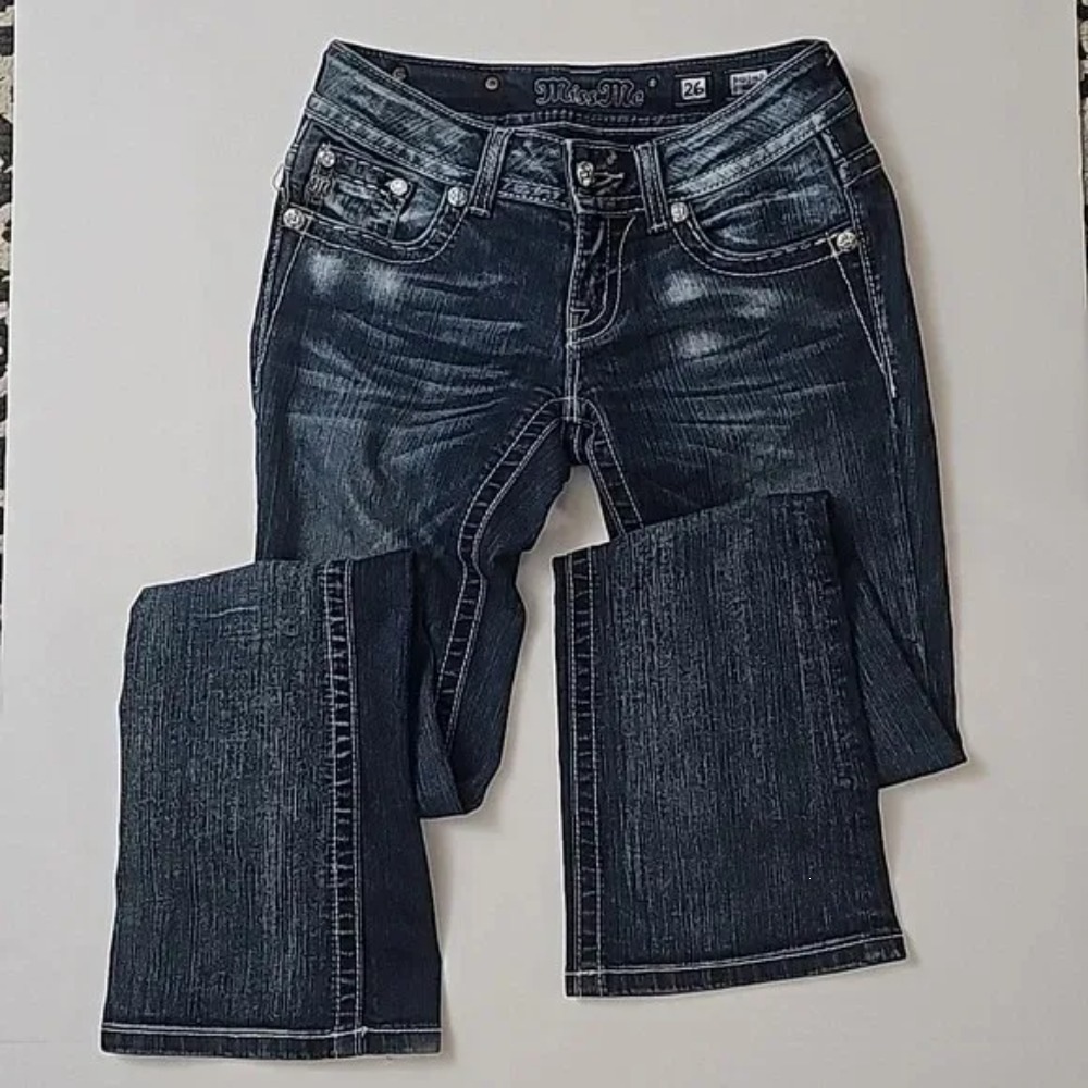 Women Sequin Wide Leg Jeans High Waist Vintage Streetwear Denim Pants