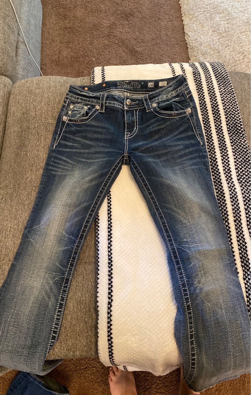 Women Sequin Wide Leg Jeans High Waist Vintage Streetwear Denim Pants