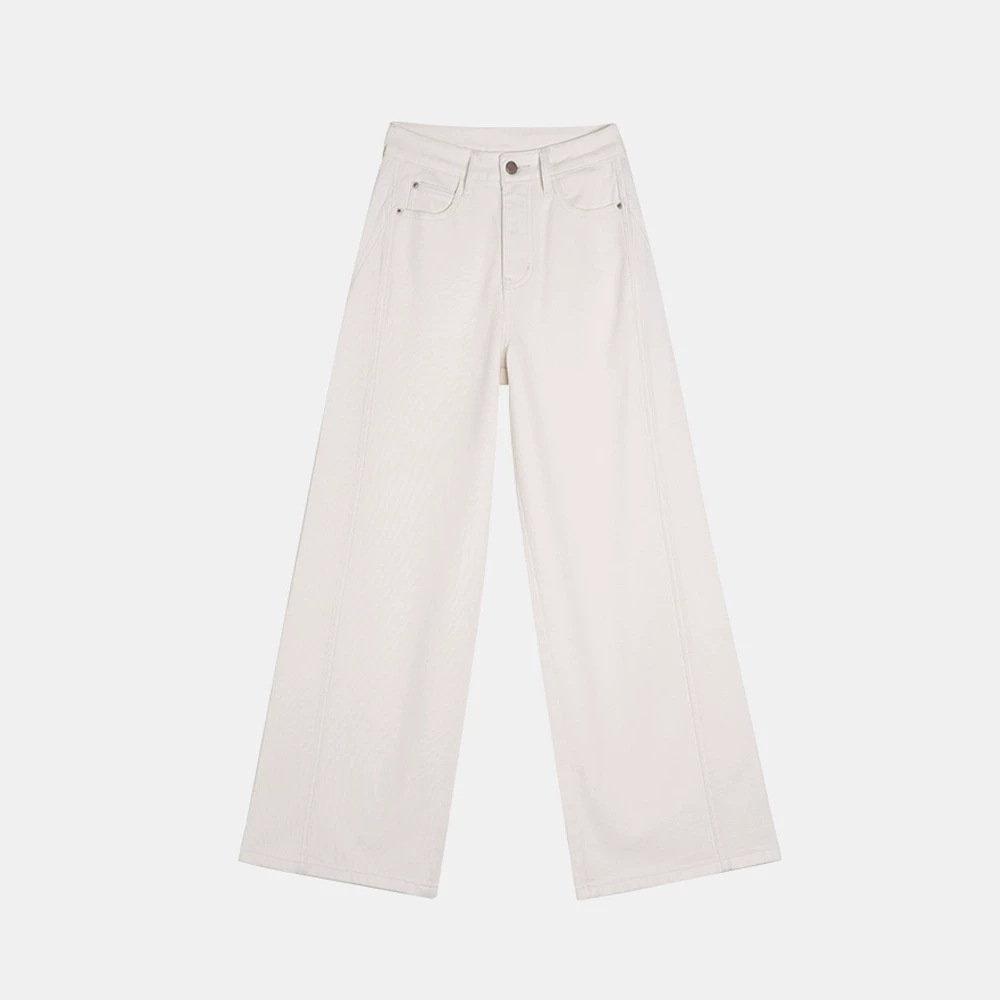 YUNCHANG Women's Wide Leg Jeans Straight Loose High Waist Tencel Lyocell Cotton Pants