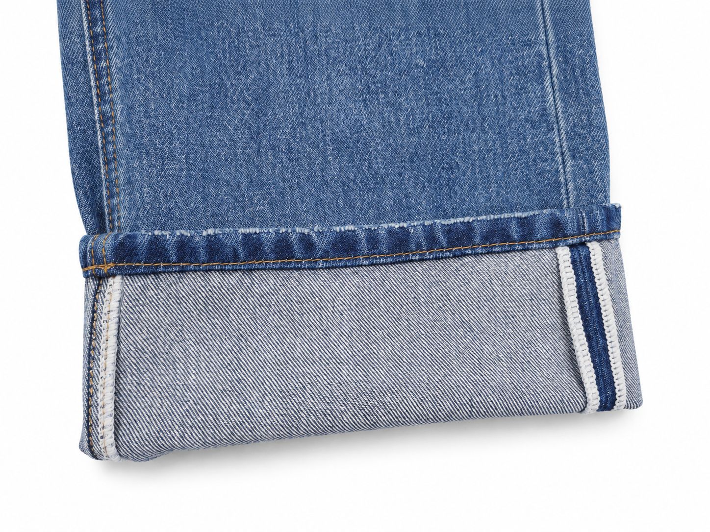 Yuxene Women's High Waist Wide Leg Jeans with Gold Embroidery, Lyocell Blend Retro Blue Denim Pants