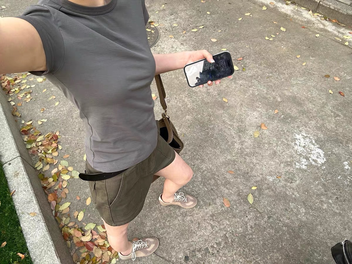 Celana Pendek Kargo Katun untuk Wanita, Pinggang Tengah, Potongan Rata, Warna Pucat, Untuk Penggunaan Sehari-hari di Musim Panas